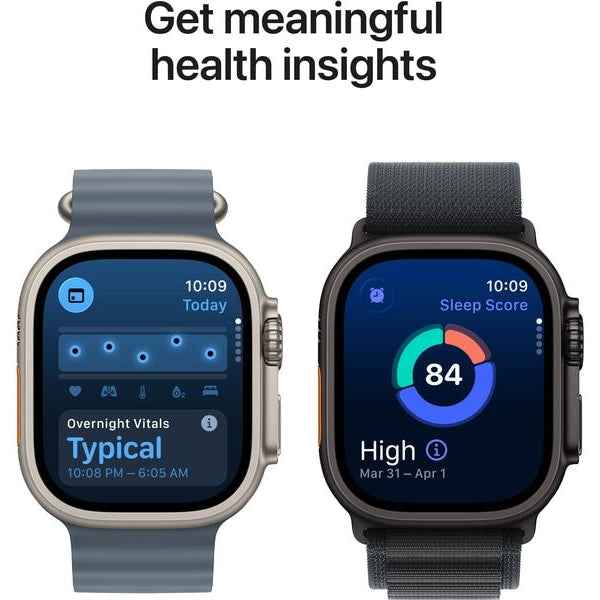 Apple Watch Ultra 3 Natural Titanium Blue/Bright Trail Loop M/L