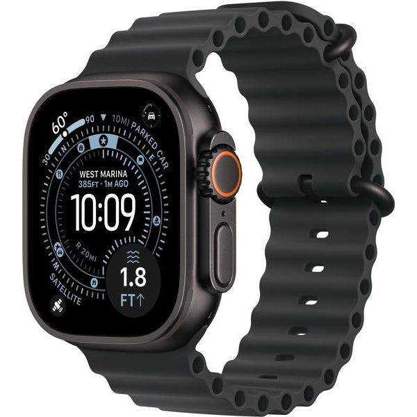 Apple Watch Ultra 3 Black Titanium Black Ocean Band