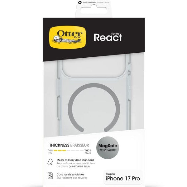 Otterbox Back Cover React MagSafe iPhone 17 Pro Transparent