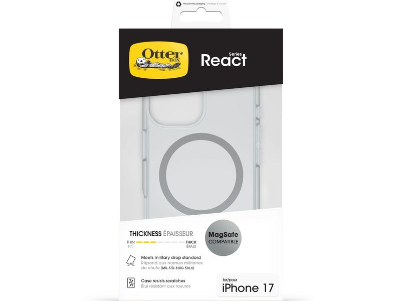 Otterbox Back Cover React MagSafe iPhone 17 Transparent
