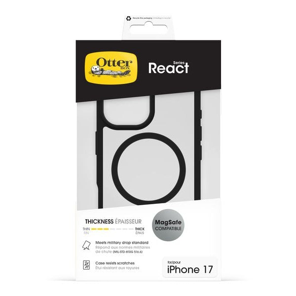 Otterbox Back Cover React MagSafe iPhone 17 Transparent/Black