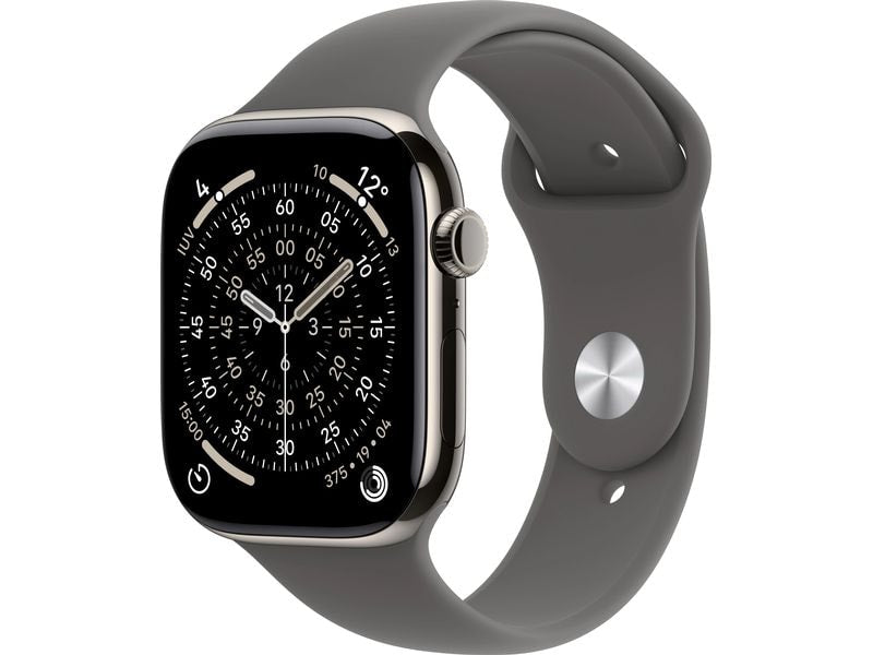 Apple Watch Series 11 42 mm LTE Nat Titanium Stone Grey Sport M/L
