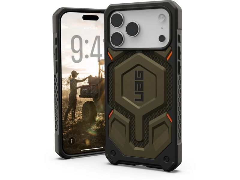 UAG Back Cover Monarch Pro MS iPhone 17 Pro Max Kevlar Green