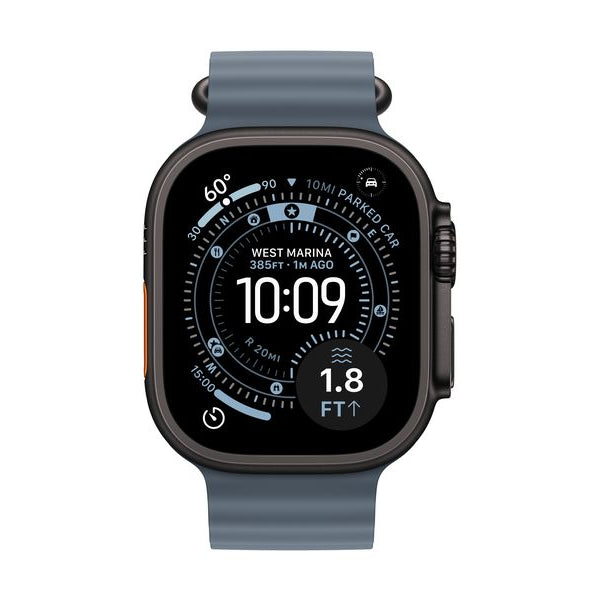 Apple Ocean Band 49 mm Anchor Blue Black Titanium