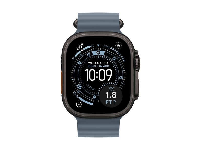 Apple Ocean Band 49 mm Anchor Blue Black Titanium