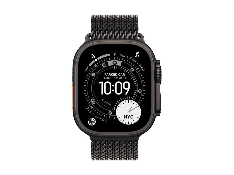 Apple Titanium Milanese Loop 49 mm Black Small