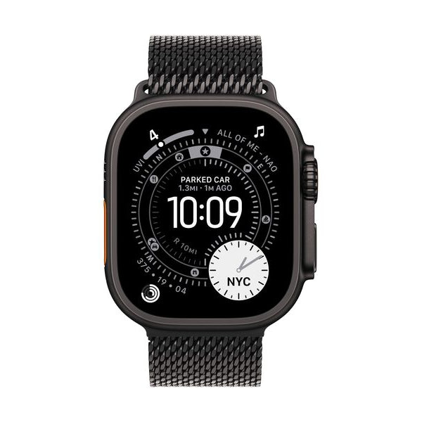Apple Titanium Milanese Loop 49 mm Black Large