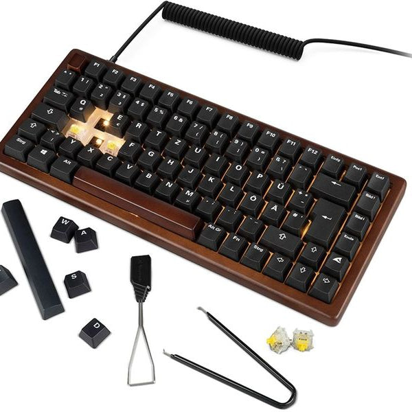 Sharkoon Gaming-Tastatur SKILLER SGK50 S3 Wood PBT