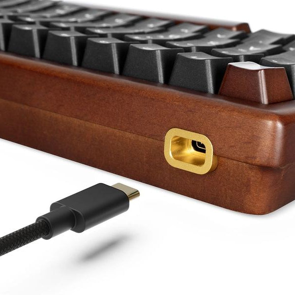 Sharkoon Gaming-Tastatur SKILLER SGK50 S3 Wood PBT