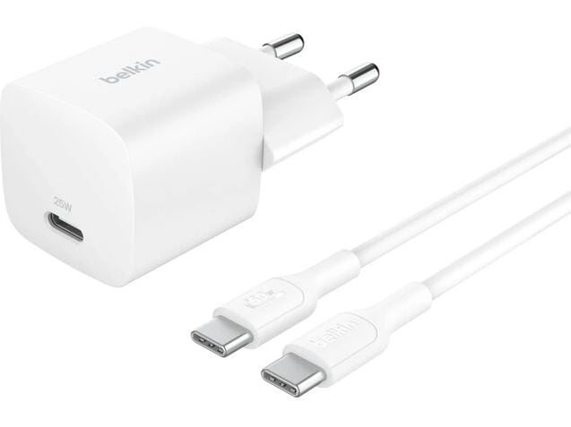 Belkin Wireless Charger BoostCharge mit USB C Kabel Weiss