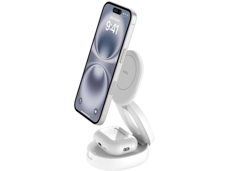 Belkin Wireless Charger BoostCharge 2in1 Weiss