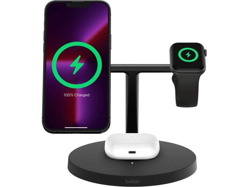 Belkin Wireless Charger BoostCharge Pro 3in1 Schwarz
