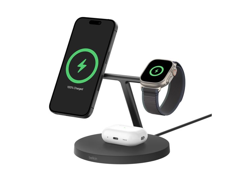 Belkin Wireless Charger BoostCharge Pro 3in1 Schwarz
