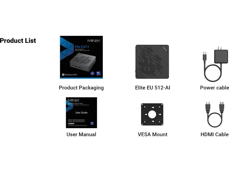 Minix Mini PC Elite EU512-AI