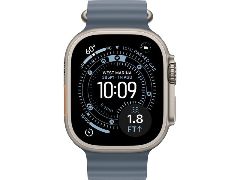 Apple Ocean Band 49 mm  Anchor Blue Natural Titanium