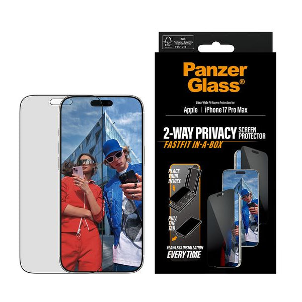 Panzerglass Ultra Wide Fit Privacy Fastfit iPhone 17 Pro Max