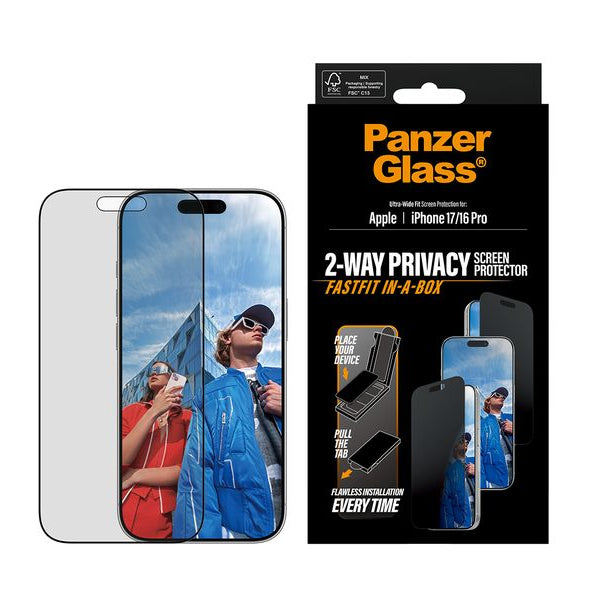 Panzerglass Displayschutz Ultra Wide Fit Privacy Fastfit iPhone 17