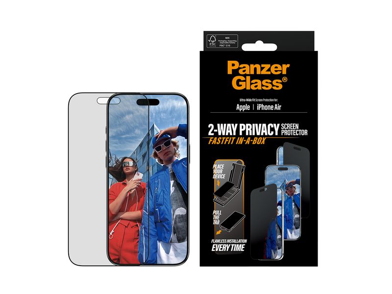 Panzerglass Ultra Wide Fit Privacy Fastfit iPhone Air