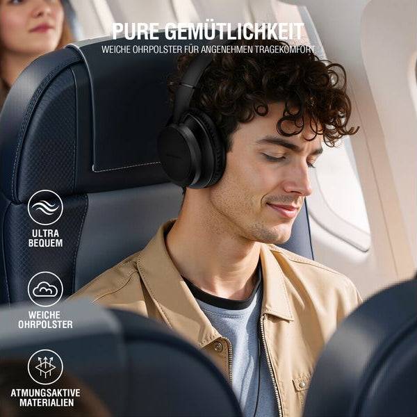 4smarts Over-Ear-Kopfhörer SkyBuds Wave Schwarz