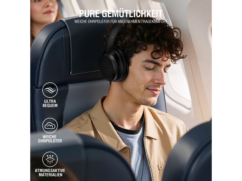 4smarts Over-Ear-Kopfhörer SkyBuds Wave Schwarz