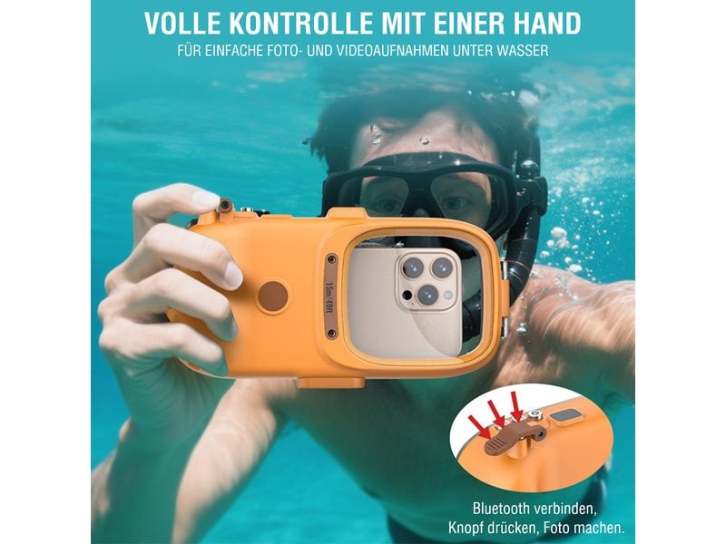 4smarts Wasserdichte Hülle Stark universal 15m Orange