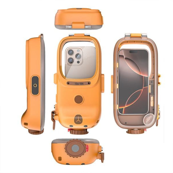 4smarts Wasserdichte Hülle Stark universal 15m Orange