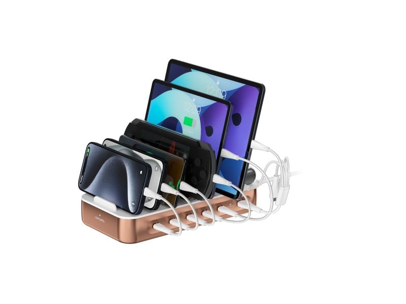 4smarts Ladestation Team 100W 5C/1A inkl. 6 Kabel Kupfer