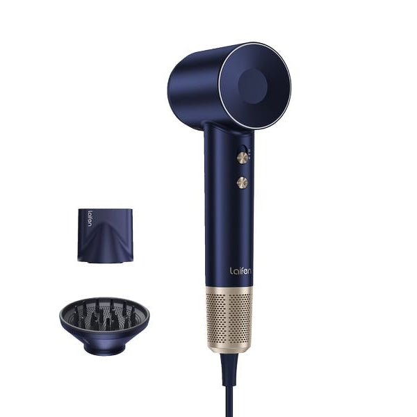 Laifen Haartrockner Swift Premium BLU (2 Aufsätze + 1 Beutel) Blue
