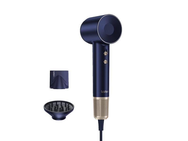 Laifen Haartrockner Swift Premium BLU (2 Aufsätze + 1 Beutel) Blue