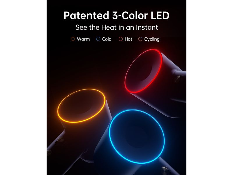 Laifen Haartrockner Swift Premium BLU (2 Aufsätze + 1 Beutel) Blue