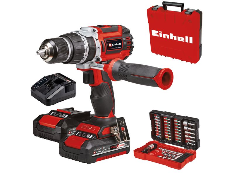 Einhell Professional Akku-Schlagbohrschrauber TP-CD 18/60 Li- i BL +39 2 x 2.0