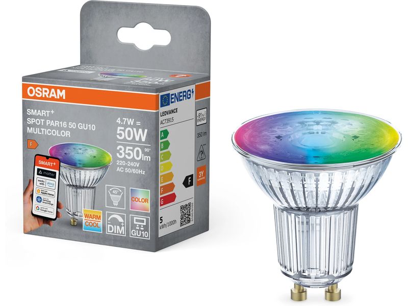 OSRAM Leuchtmittel SMART+ WiFi GU10 RGBW, 1 Stück