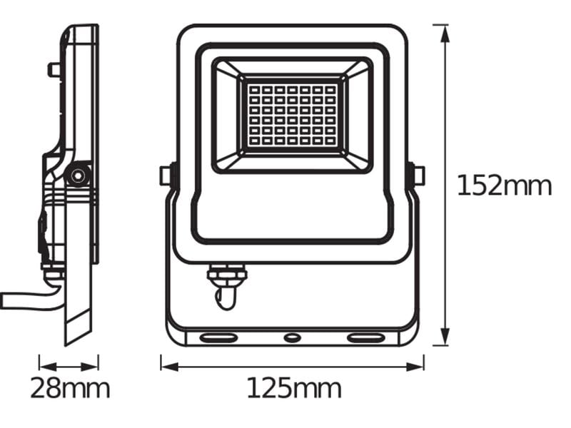 OSRAM Wandleuchte SMART+ dark grey, 20 W, 1600 lm