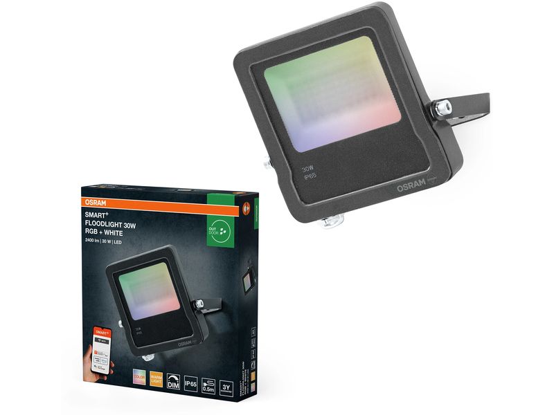 OSRAM Wandleuchte SMART+ dark grey, 30 W, 2400 lm