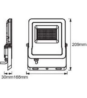 OSRAM Wandleuchte SMART+ dark grey, 30 W, 2400 lm