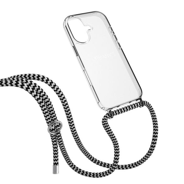 Urbany's Necklace Case HYPNOTIC ZEBRA iPhone 17 Silber Ring