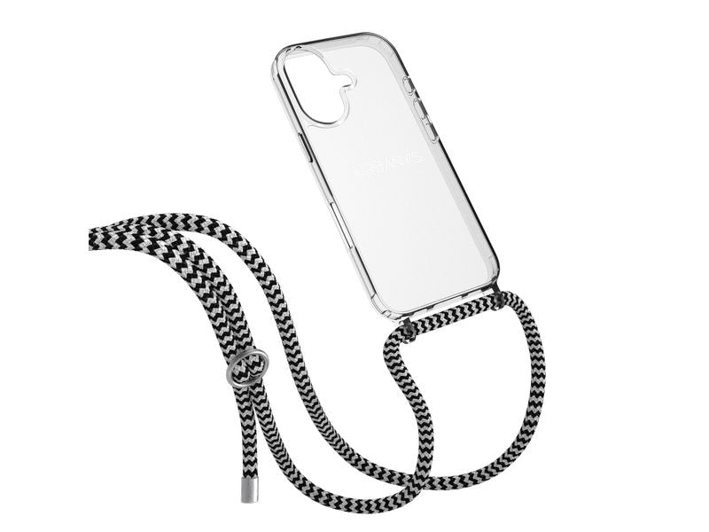 Urbany's Necklace Case HYPNOTIC ZEBRA iPhone 17 Silber Ring