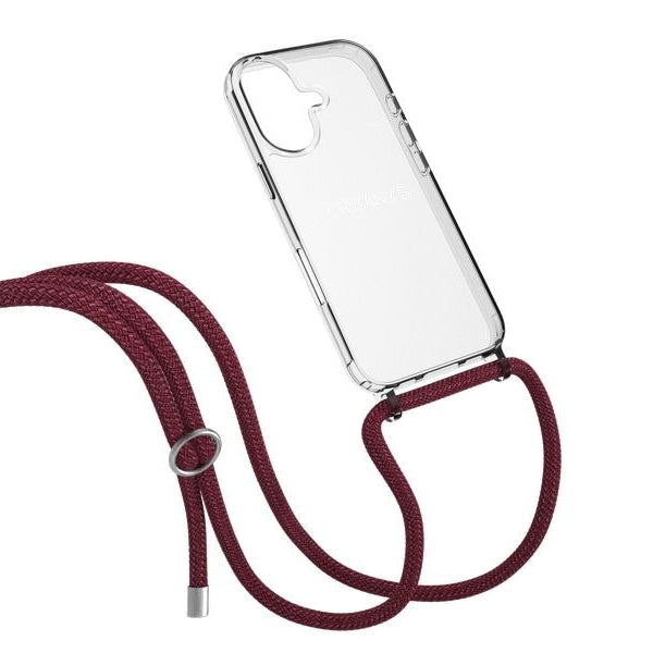 Urbany's Necklace Case RED WINE iPhone 17 Silber Ring