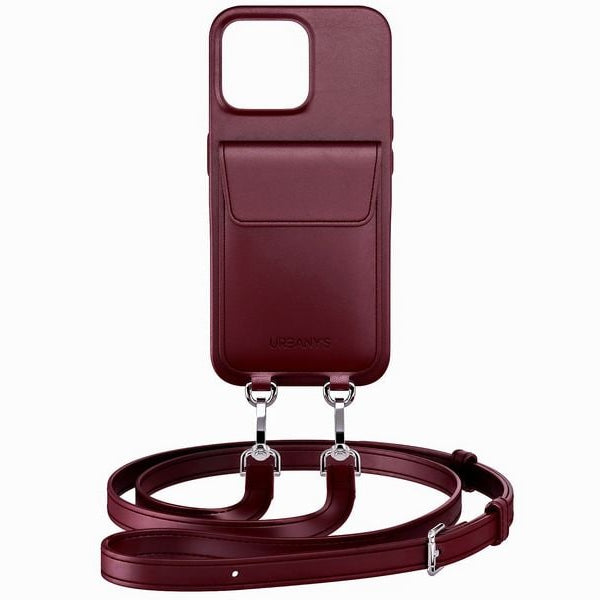 Urbany's Necklace Case Handykette+ RED WINE iPhone 17
