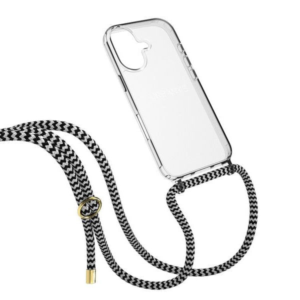 Urbany's Necklace Case HYPNOTIC ZEBRA iPhone 17 Silber Ring