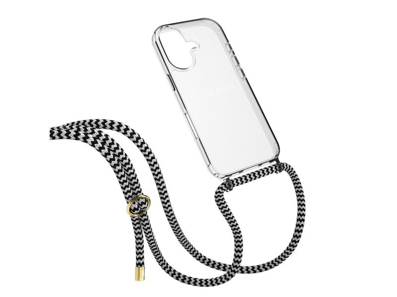 Urbany's Necklace Case HYPNOTIC ZEBRA iPhone 17 Silber Ring