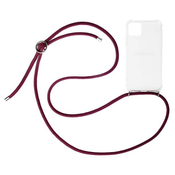 Urbany's Necklace Case RED WINE iPhone 17 Silber Ring