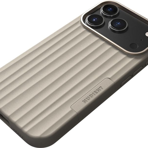 Nudient Back Cover Bold MagSafe iPhone 17 Pro Linen Beige