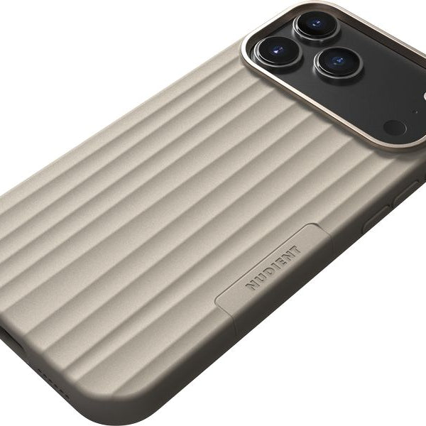 Nudient Back Cover Bold MagSafe iPhone 17 Pro Max Linen Beige