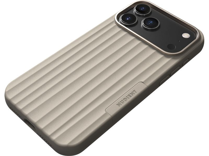 Nudient Back Cover Bold MagSafe iPhone 17 Pro Max Linen Beige