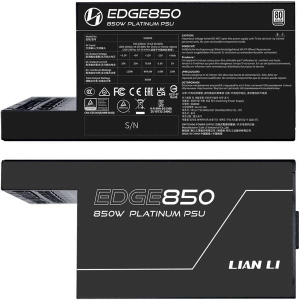 Lian Li Netzteil EDGE EG0850 80 PLUS Platinum 850 W