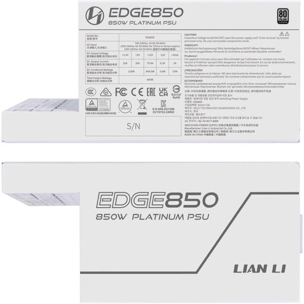 Lian Li Netzteil EDGE EG0850 80 PLUS Platinum 850 W