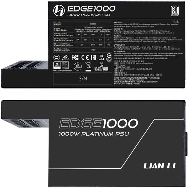 Lian Li Netzteil EDGE EG1000 80 PLUS Platinum 1000 W