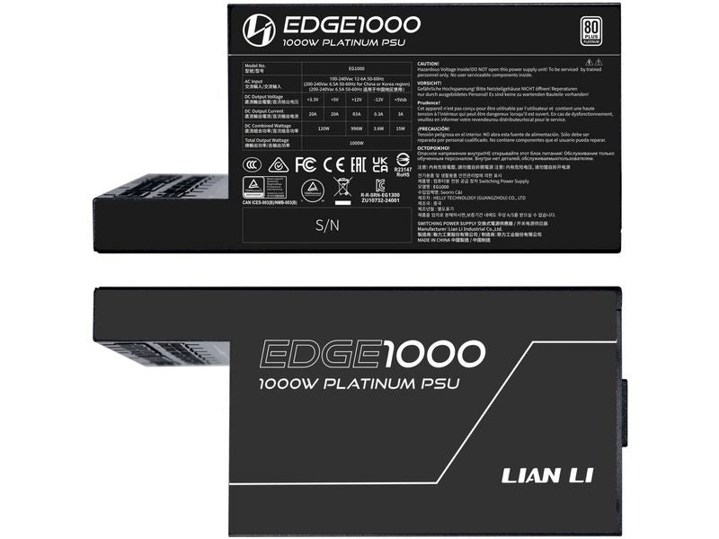Lian Li Netzteil EDGE EG1000 80 PLUS Platinum 1000 W