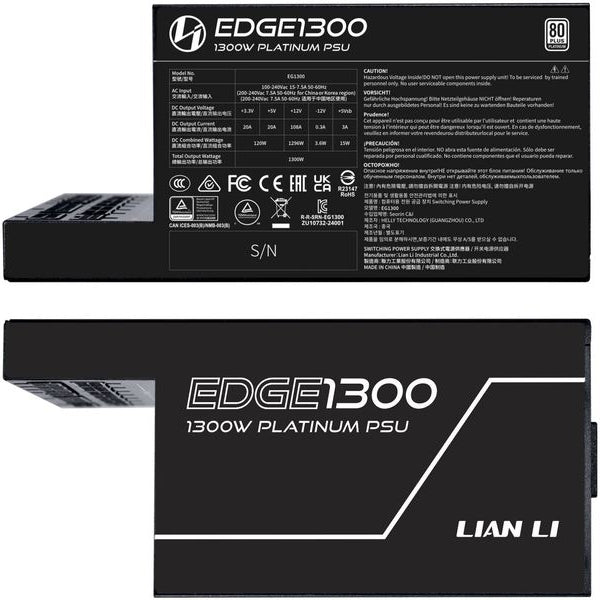 Lian Li Netzteil EDGE EG1300 80 PLUS Platinum 1300 W